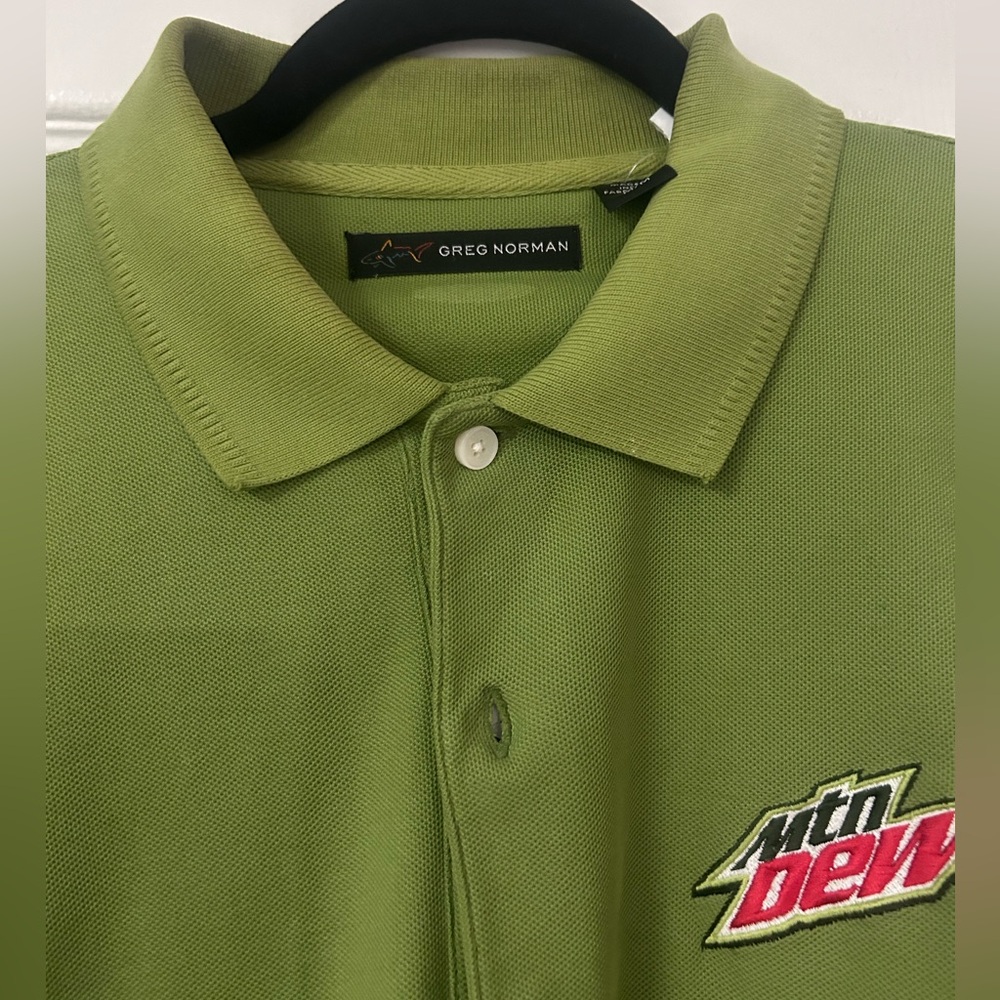 Craig Norman X Mountain Dew polo sz M